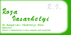 roza vasarhelyi business card